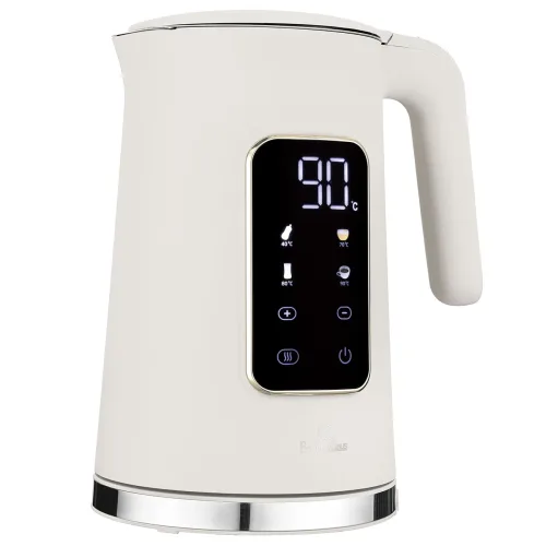 Eleganter Wasserkocher, Innenraum Edelstahl, 1.7 l, 2200 W, sahara