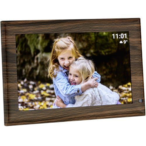 TFA Dostmann, TFA Dostmann FRAMEO App Digitaler WiFi-Bilderrahmen 25.7 cm 10.1 Zoll 1280 x 800 Pixel 32 GB Holz (dunkel), Schwarz