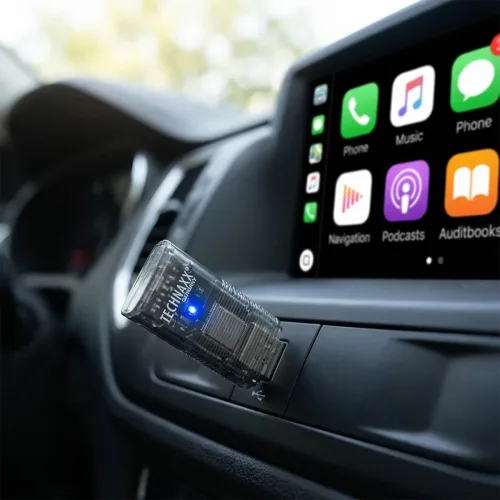 Technaxx, TECHNAXX USB-Adapter für CarPlay & Android anthrazitschwarz