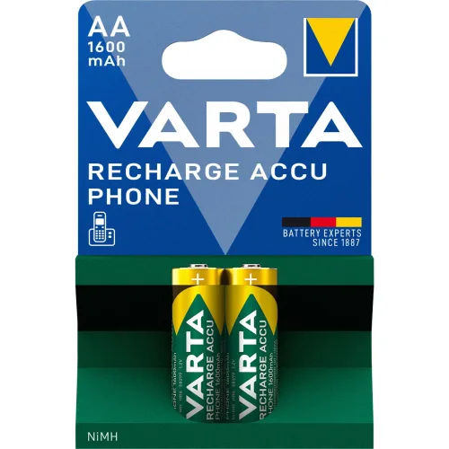 VARTA, Varta RECH.AC.Phone AA1600mAh BLI2 Mignon (AA)-Akku NiMH 1600 mAh 1.2 V 2 St.