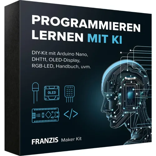 FRANZIS, FRANZIS 67236 Experimente, Löten, Programmieren, Elektronik, Lernen & Schule Maker Kit ab 14 Jahre Box