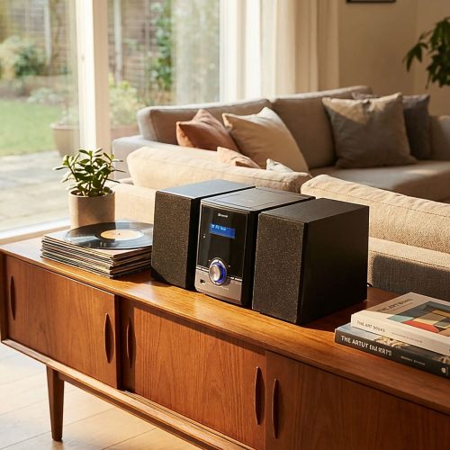 DENVER, Denver MDA-285 Stereoanlage DAB+, UKW, CD, Bluetooth®, MP3, 2 x 5 W Schwarz
