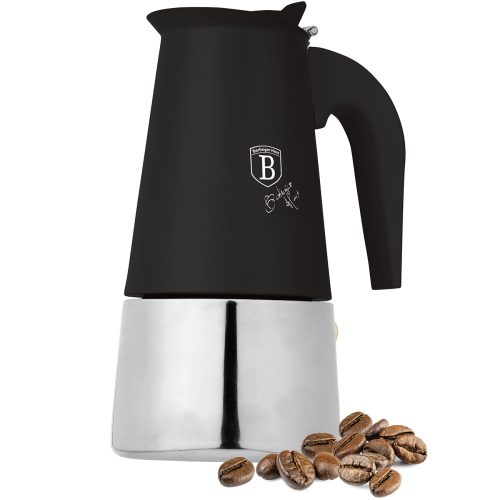 Berlinger, Berlinger, Kaffeemaschinen, Berlinger Haus Espressokocher 6 Tassen Black Silver Collection, Produkte & Wohnen