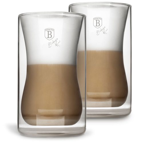 2er Set Doppelwandige Kaffeegläser 270ml aus Borosilikatglas
