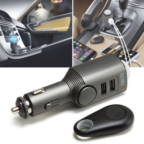 Technaxx, Technaxx TX-100 Auto Alarmanlage Fernbedienung, Innenraumüberwachung 12 V, 24 V