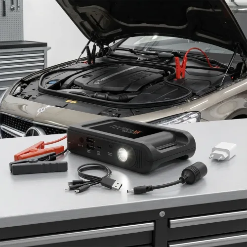Technaxx, Technaxx Schnellstartsystem TX-218 5030 Starthilfestrom (12 V)=350 A Kompressor, Elektronikschutz, Arbeitsleuchte,