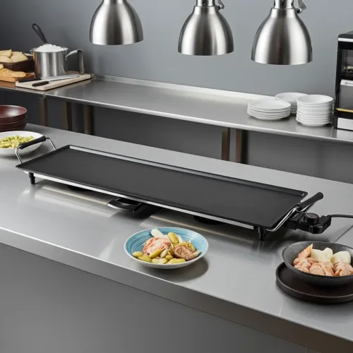 Nedis, Nedis FCTE110EBK90 Teppan Yaki Tischgrill Schwarz