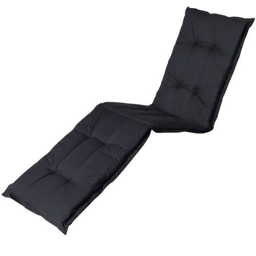 Liegen-Auflage, weiche und komfortable Polsterauflage, schwarz, 200 x 65 cm