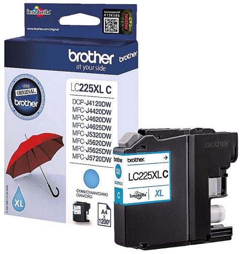 Brother, BROTHER Tintenpatrone cyan LC-225XLC MFC-J5620DW 1200 Seiten