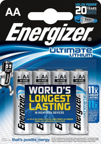 Energizer, Energizer Batterien Ultimate Lithium FR6 AA 3000 mAh 1.5 V 4 Stück