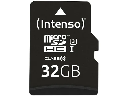 Intenso, INTENSO Micro SDHC Card PRO 32GB 3433480 with adapter, UHS-I