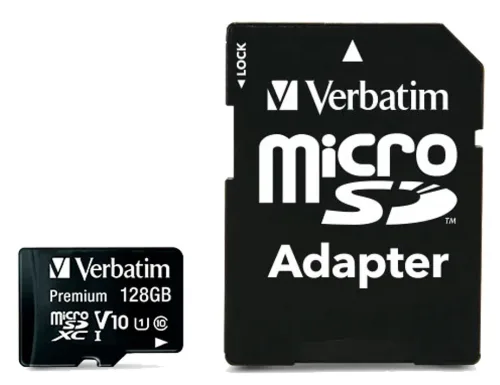 Verbatim, Verbatim Speicherkarte MicroSDHC/SDXC Premium, Speicherkapazität, 128 GB