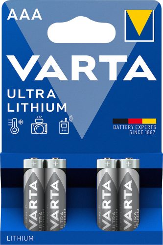 VARTA, VARTA Lithium 6103301404 AAA/LR03, 4 St&uuml;ck