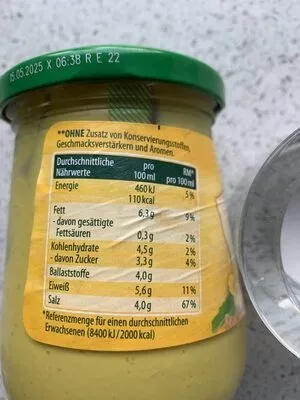 undefined, Kühne Senf mittelscharf im Glas 250ML