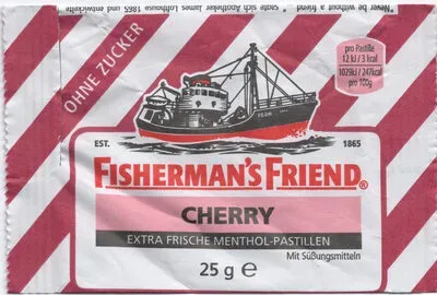 MARVECS GmbH - Marketing-Vertrieb-Consulting-Service, FISHERMANS FRIEND Cherry ohne Zucker Pastillen 25 g Pastillen