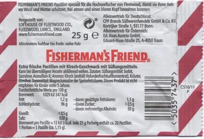 MARVECS GmbH - Marketing-Vertrieb-Consulting-Service, FISHERMANS FRIEND Cherry ohne Zucker Pastillen 25 g Pastillen