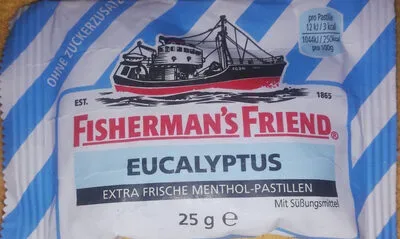 MARVECS GmbH - Marketing-Vertrieb-Consulting-Service, FISHERMANS FRIEND Eucalyptus Pastillen ohne Zuckersatz 25 g Pastillen