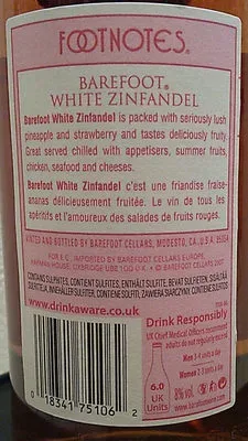 undefined, Barefoot White Zinfandel lieblich 0,75L