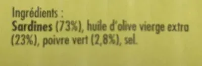 la belle-iloise, la belle-iloise Sardinen in Olivenöl mit grünem Pfeffer - Dose 115 g