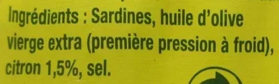la belle-iloise, la belle-iloise Sardinen in Olivenöl und Zitrone (et au citron) - Dose 69 g