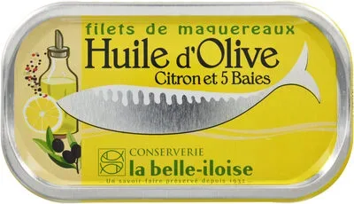 la belle-iloise, la belle-iloise Makrelenfilets in Olivenöl mit Zitrone und Pfeffer - Dose 118 g