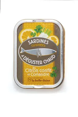 la belle-iloise, la belle-iloise Sardinen zum Braten konfierte Zitrone und Koriander - Dose 115 g