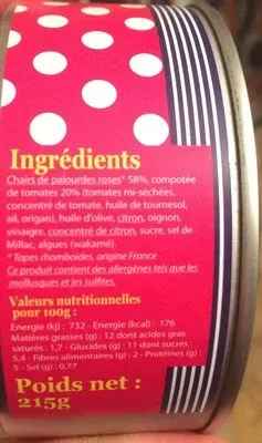 La Perle des Dieux, La Perle des Dieux Tapas von Venusmuscheln mit Zwiebelconfit - Dose 215 g