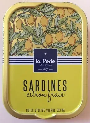 La Perle des Dieux, La Perle des Dieux Sardinen in Olivenöl Vierge Extra mit Zitrone - Dose 115 g