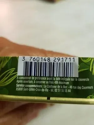 La Perle des Dieux, La Perle des Dieux Sardinen mit zweierlei Oliven und Rosmarin - Dose 115 g