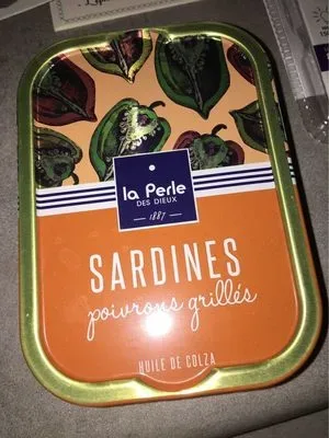 La Perle des Dieux, La Perle des Dieux Sardinen mit gegrillter Paprika und Rapsöl - Dose 115 g