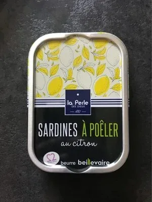 La Perle des Dieux, La Perle des Dieux Sardinen zum Braten mit Zitrone in Fassbutter - Dose 115 g