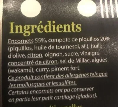 La Perle des Dieux, La Perle des Dieux Tapas de Calmars Tintenfisch mit Pimientos - Dose 215 g