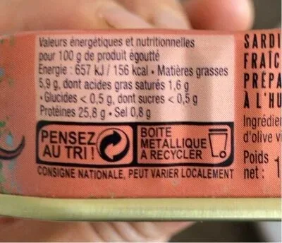 La Perle des Dieux, La Perle des Dieux Jahrgangssardinen Lulu 2017 in Olivenöl - Dose 115 g