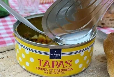 La Perle des Dieux, La Perle des Dieux Tapas von Venusmuscheln u. Herzmuscheln mit Yuzu - Dose 215 g