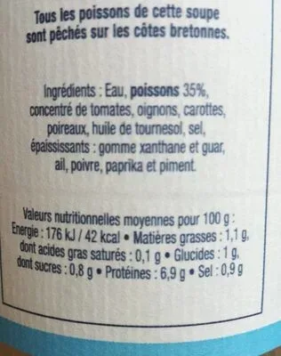 La Perle des Dieux, La Perle des Dieux Traditionelle Fischsuppe Soupe de Poissons - Glas 470 g