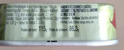 La Perle des Dieux, La Perle des Dieux Jahrgangssardinen Lulu 2025 in Olivenöl - Dose 115 g
