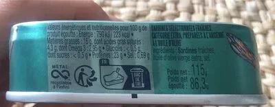La Perle des Dieux, La Perle des Dieux Jahrgangssardinen 2022 Mademoiselle Perle - Dose 115 g