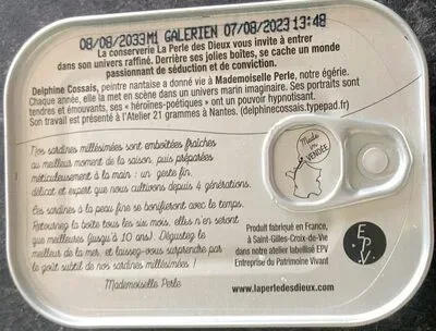 La Perle des Dieux, La Perle des Dieux Jahrgangssardinen 2023 Mademoiselle Perle - Dose 115 g