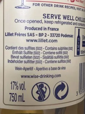 Lillet, Lillet - Blanc Apéritif de France, 75 cl, Weiss