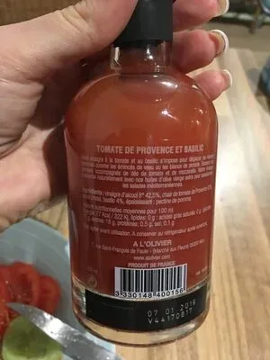 A L'OLIVIER, A L'Olivier Essig mit Tomate & Basilikum 200ml