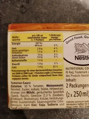 undefined, Maggi Tomaten Sauce ergibt 2x 250ML