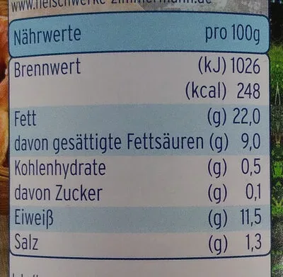 undefined, Zimmermann Münchner Weißwürste 530G