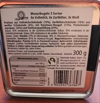 LAMBERTZ, LAMBERTZ - Mozartkugeln Selektion, Xmas, 300 g