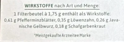 Bad Heilbrunner Naturheilmittel, BAD HEILBRUNNER Tee Leber und Galle Filterbeutel 8X1.75 g Filterbeutel
