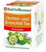 Bad Heilbrunner Naturheilmittel, Bad Heilbrunner Husten- und Bronchial Tee N 8X2.0 g Filterbeutel