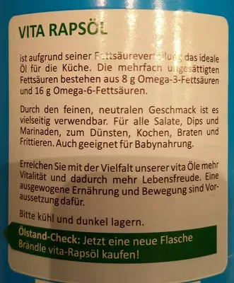 undefined, Brändle Vita Rapsöl 750ML
