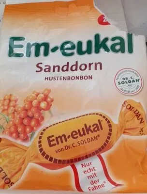 Dr. C. SOLDAN GmbH, Em-eukal Sanddorn zuckerfrei 75 g Bonbons
