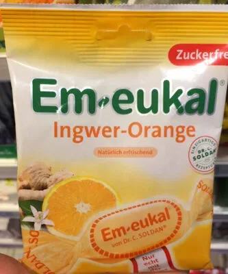 Dr. C. SOLDAN GmbH, Em-eukal Ingwer-Orange zuckerfrei 75 g Bonbons