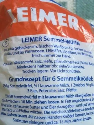 undefined, Leimer Semmel-Würfel Knödelbrot 250G