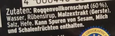 undefined, Mestemacher Echt westfälischer Pumpernickel 500G